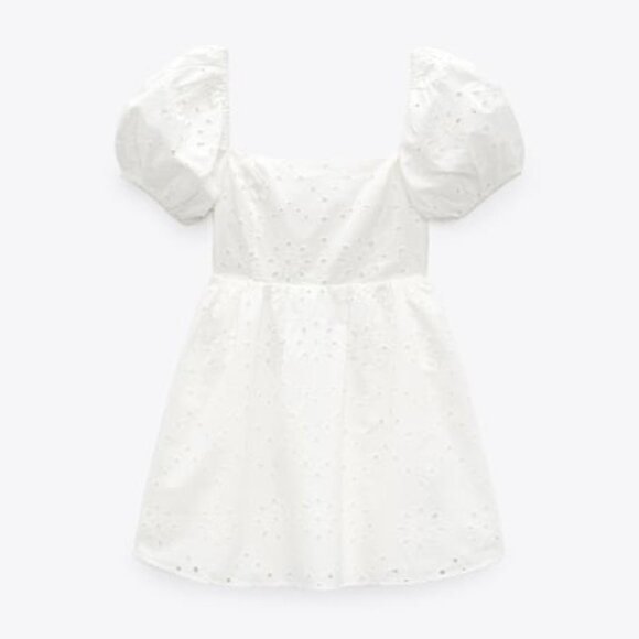 ZARA DRESS WITH CUTWORK EMBROIDERY SIZE L 0881/318 - Picture 12 of 12